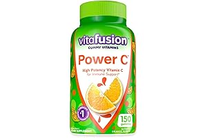 ViViFiT Vitafusion Power C Gummy Vitamins for Immune Support, Orange Flavored, 150 Count