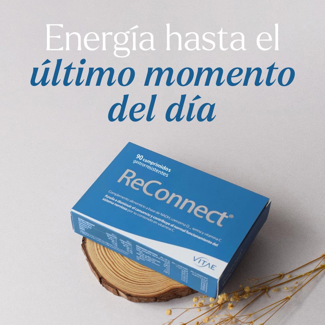 Vitae – ReConnect 90 comprimidos | NADH, CoQ10, Serina y Vitamina C | Rendimiento Cognitivo | Memoria, Concentración y Aprendizaje | Apoyo ante Fatiga Mental y Cansancio Diario