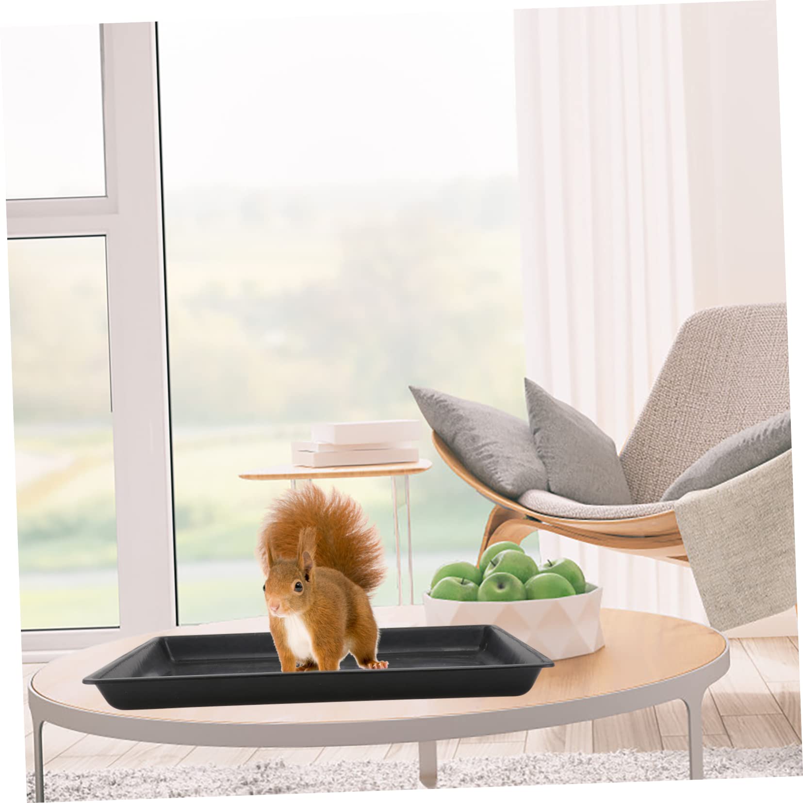 HANABASS Pet Supplies Pet Dog Cage Cleaning Tray Pc Rabbit Dog Bedpan Tray Simple Design for Living Room Park Garden