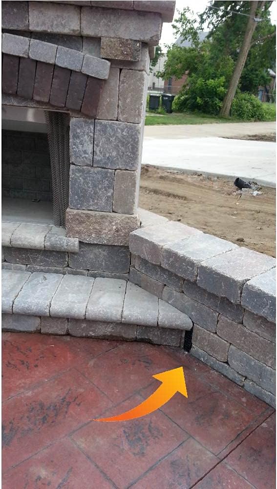 Universal Retaining Wall Block Drain 3-Pack (Grey)