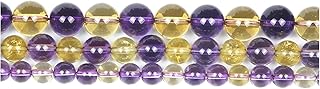 ZP Perlas De Piedra Natural Purple Amarillo Cristal DE CUBROS DE CUTIMIENTO Redonda Redondo Redondas DIY 4-12 MM Y108 (Color : H7393, Item Diameter : 12mm About 30 pcs)
