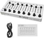 USB MIDI Controller with 43 Buttons, 8 Knobs and Bluetooth | Control music production with a portable MIDI controller featuring customizable buttons, knobs and Bluetooth connectivity.