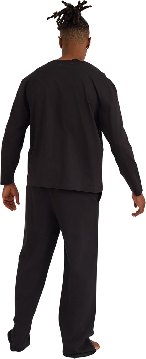 Organic Basics Mens True Heavy Cotton Boxy Fit Long Sleeve Tee Shirt - Image 2