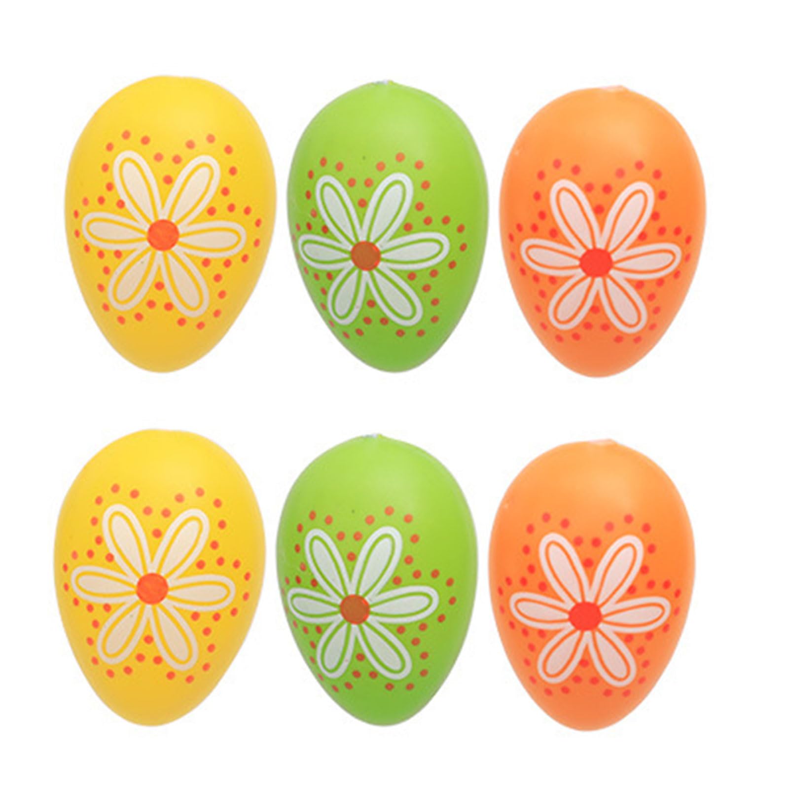 MHADBKH 6pcs Colorful Easter Eggs Easter Tree Ornaments for Basket Filler Hanging Pendant Spring Decoration Eggs for Kid