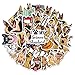 HENJIA Pas de répétition Kawaii Dessin animé Berger Allemand Chien Autocollants Animal de Compagnie Animal étanche Autocollant Stickers muraux Pack pour Enfants décalcomanie 50 pièces