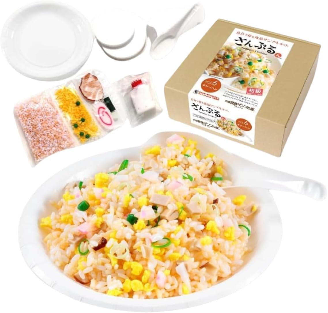 Ganso Shokuhin Sample Shop (Official) DIY Food Sample Kit Vol.6 Fried Rice, Replica Food, For Beginners, Handmade, DIY Freely Craft : Toys & Games