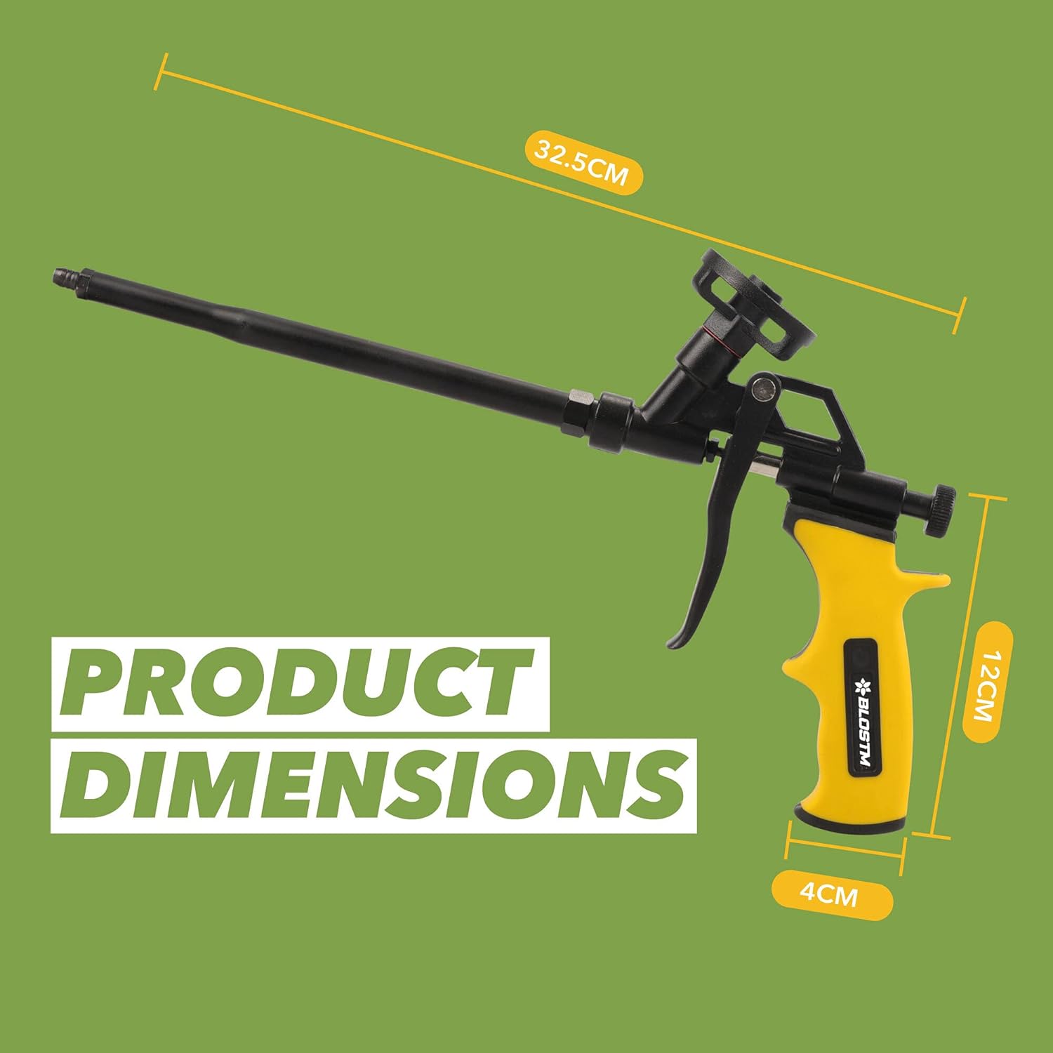 BLOSTM Expanding Foam Gun Applicator Heavy Duty Expandable Foam