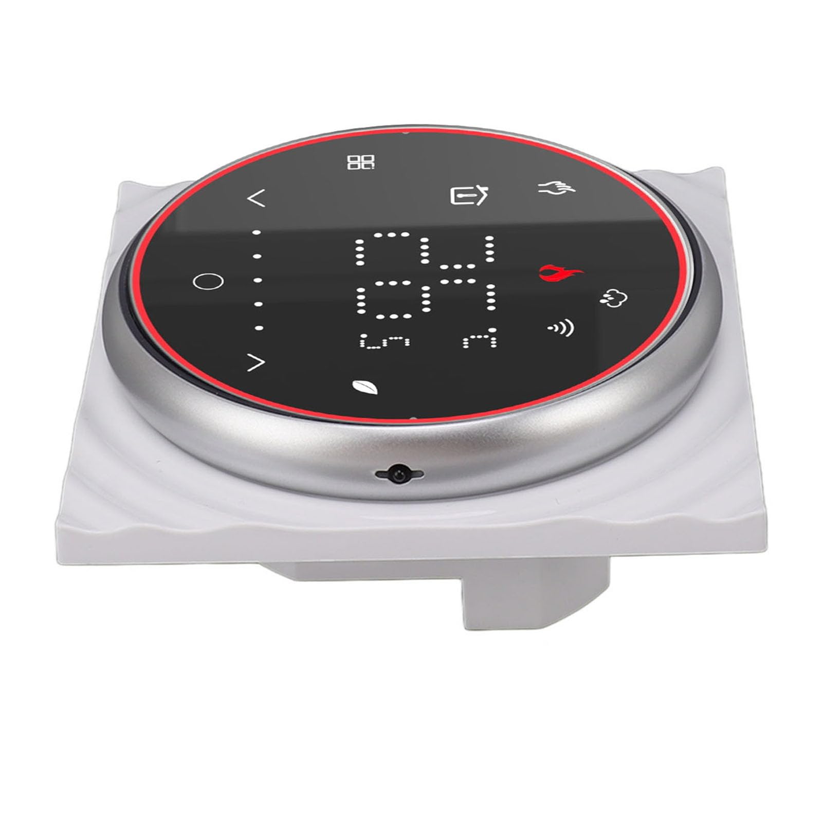 SEAFRONT Termostato Inteligente, Panel Integrado Programable con Pantalla Táctil, Control Preciso de Temperatura para el Hogar y la Oficina (Black)