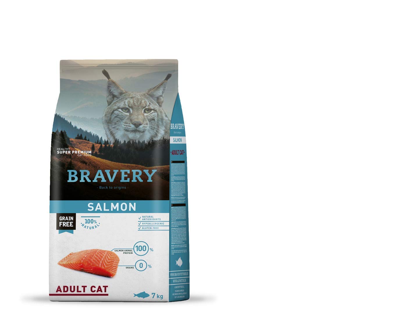 BRAVERY Croquetas de salmón para Gatos 7 kg