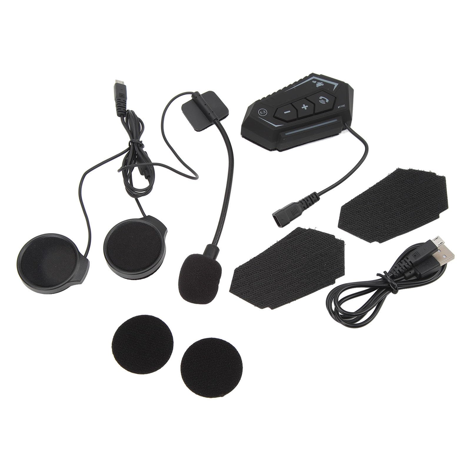 Auricolari per Moto Cuffie Impermeabili Wireless con Comando Vocale per Viaggi in Bicicletta Materiale ABS
