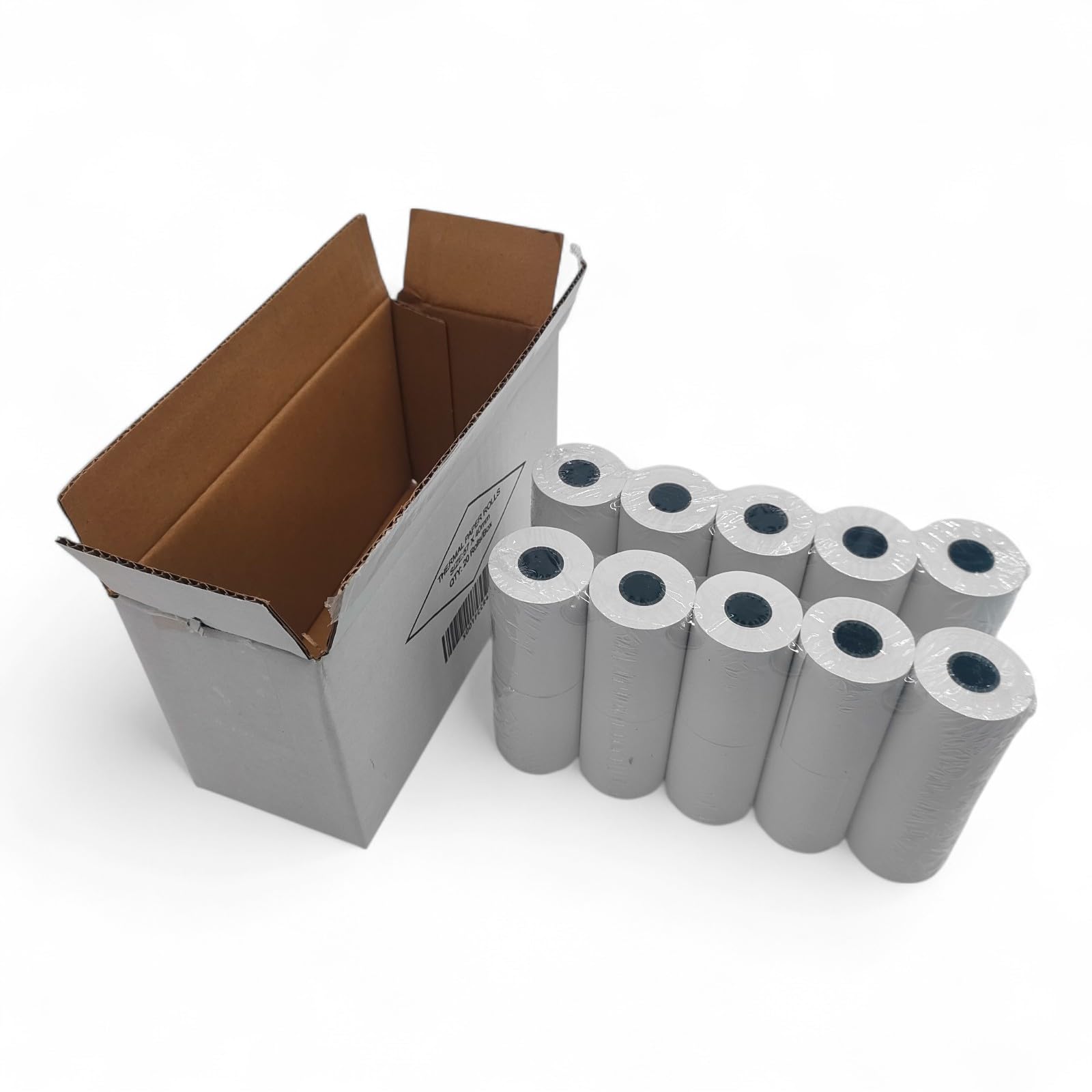 500x Rolls 57mm x 40mm Thermal PDQ Receipt Rolls White Fade-Resistant POS Paper