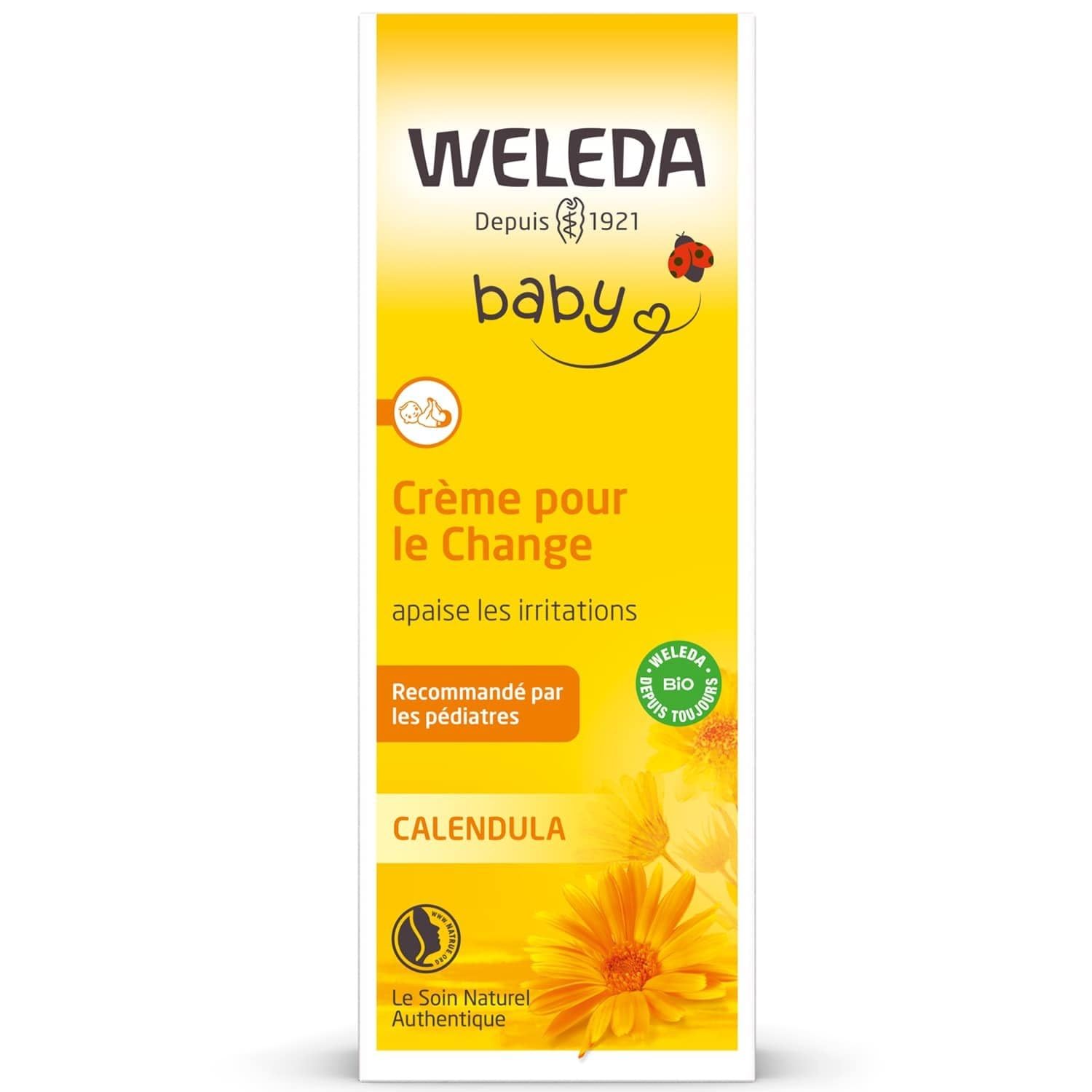 WELEDA – Soin Apaisant pour Bébé au Calendula, Protection Douce et Hydratation Naturelle (Tube 75ml) - lot de 3 - Vendu par Lot