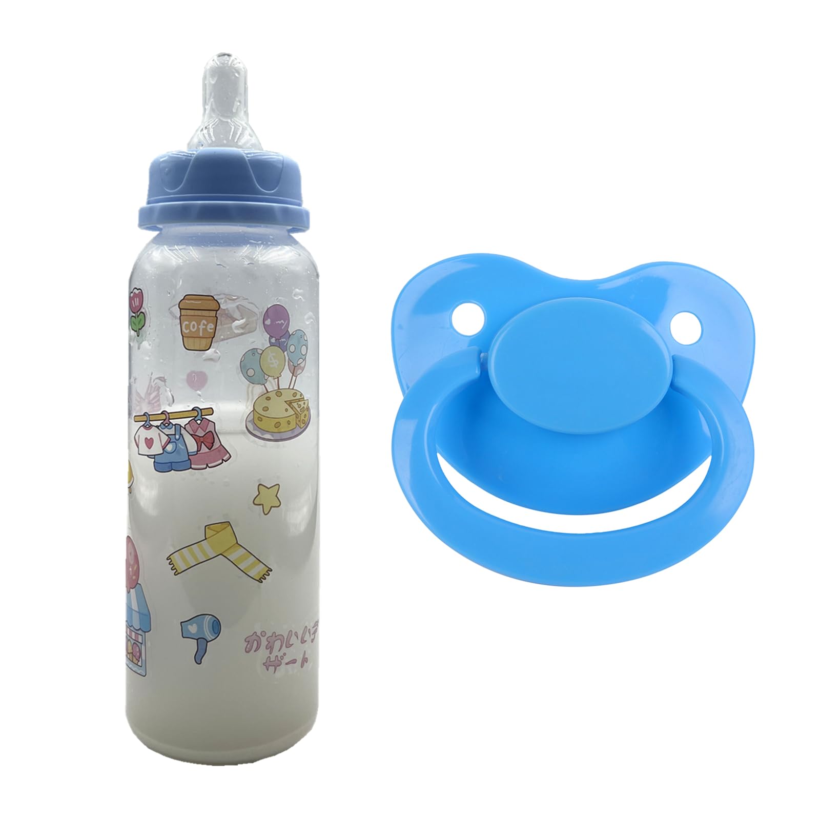 Amazon.com : Adult Bottle & Pacifier Set, 8oz/250mL (Bottle Print May ...