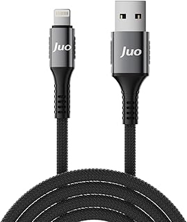 Juo 12W 2.4A USB-A to Lightning Apple iPhone iPad Örgülü Hızlı Şarj ve Data Kablosu 2 Metre - Ürün fiyat fırsatı