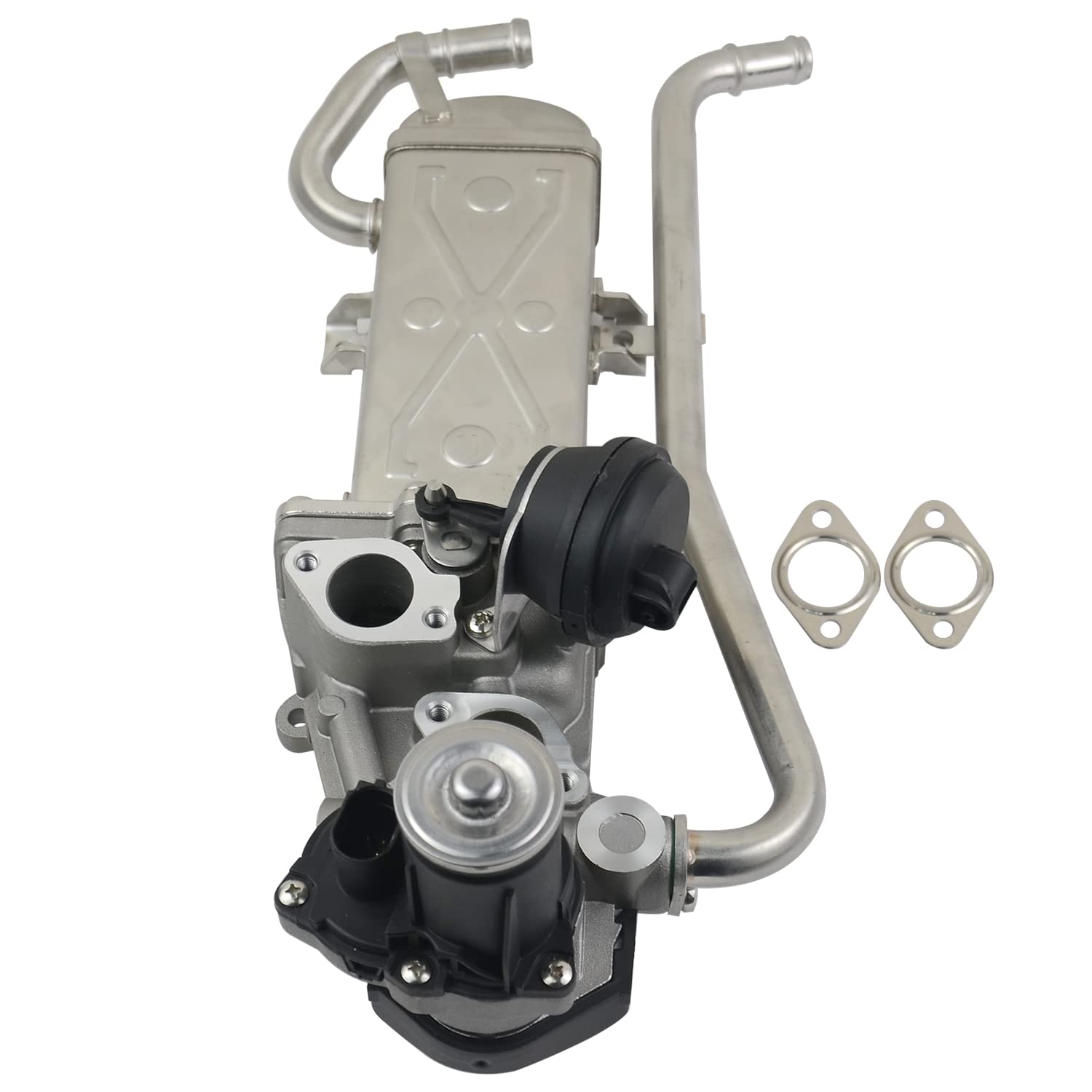 Vanne EGR et Refroidisseur Compatible avec P0l0 Ibi-za T0led0 Fa-bia Ra-pid R00mster A1 1.6TDI 2.0TDI 8XA 6J5 542 NH1 6R 03L131512BA 03L131512AS