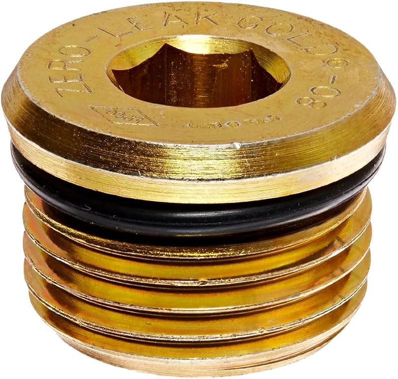Bujão magnético de dreno de óleo Moroso 97006, rosca 3/4-16 (#8AN), dourado – 1 unidade