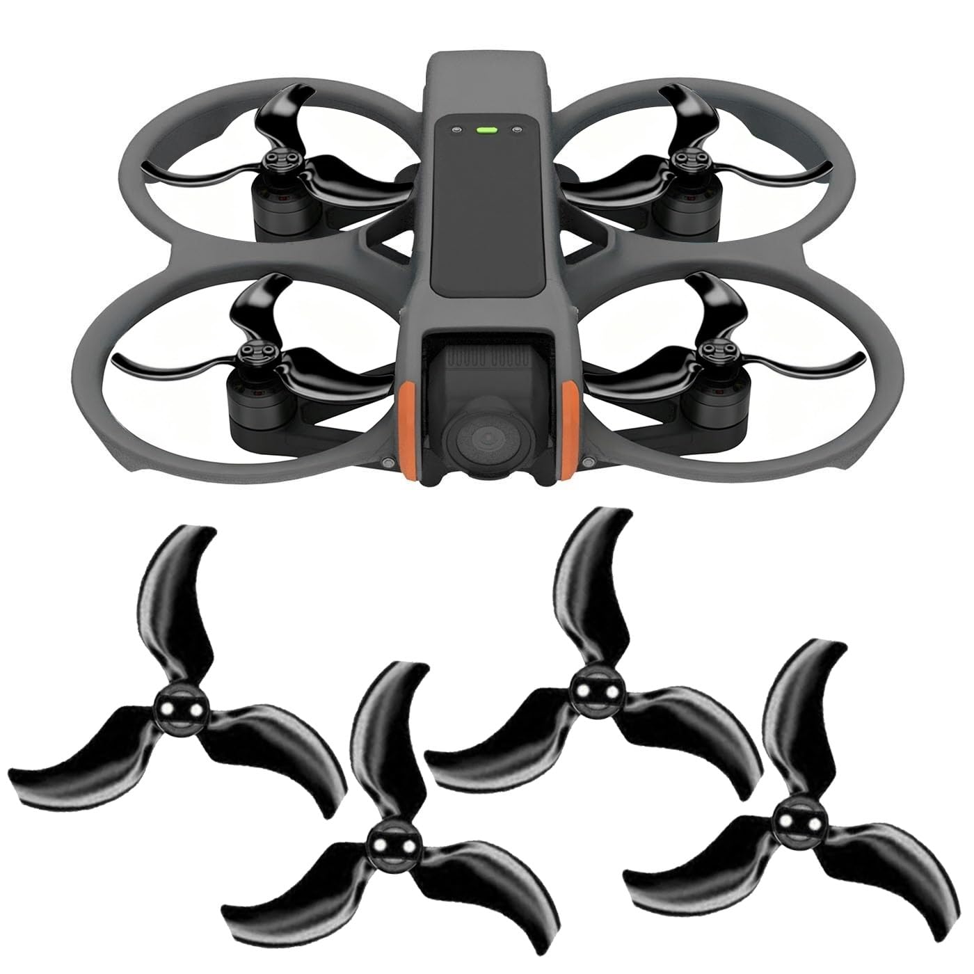 Eliche Stealth for DJI Avata 2 - Nere, 4 pezzi(Svart)
