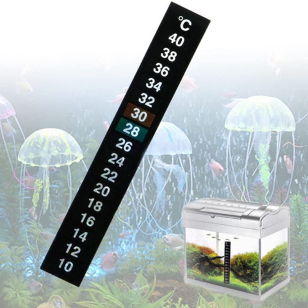 Termometri Fermentazione 5 Pezzi Termometri Acquario Adesivi SEMINISMAR - Strisce LCD Per Acquario O Fermentazione, 5 Pezzi Termometro Neonato - 14
