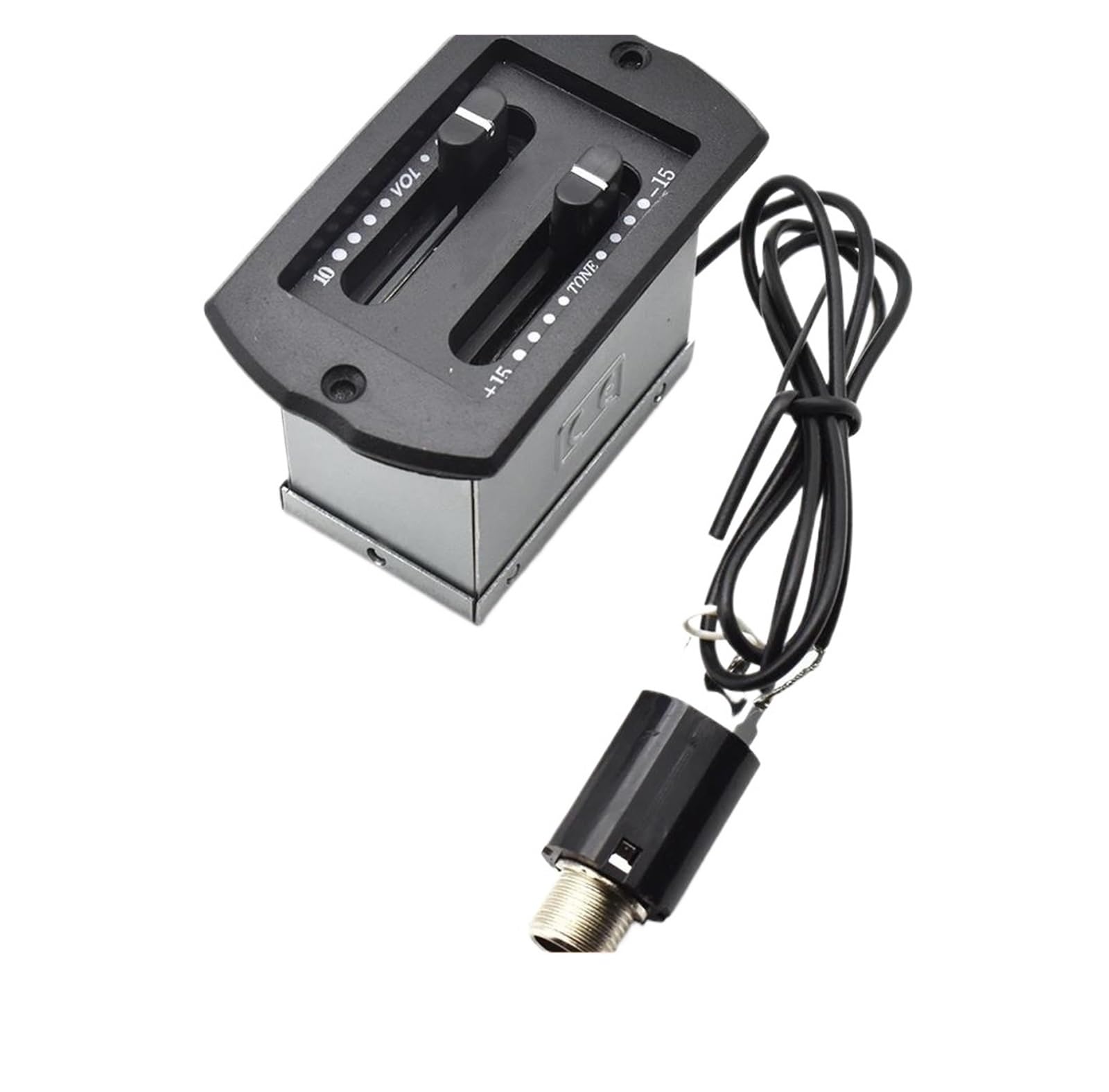 Pick-up per Chitarra Acustica Accessori 10 Pz 2 Band EQ Preamplificatore Chitarra Pickup Passivo Volume Tone Control Piezo Pickup Equalizzatore Per Chitarra Acustica