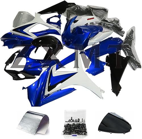 Miniatura 2 de ZXMT Motocicleta ABS azul carenado pintado inyección carenado kit apto para K7 SUZUKI GSXR 1000 2007 2008 (25 piezas)