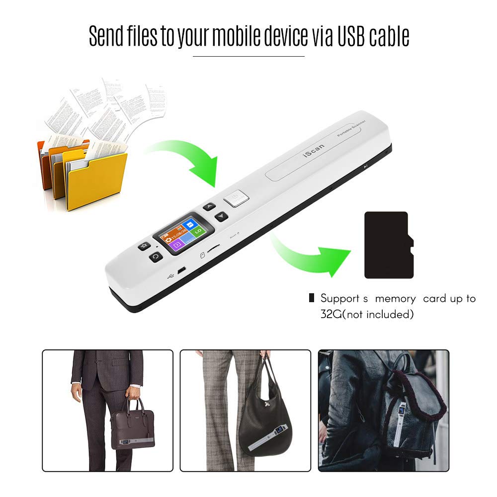 ミニIscanドキュメント＆イメージスキャナA4用紙1050DPI JPG Amazon | ミニIscanドキュメント＆イメージスキャナA4用紙1050DPI JPG