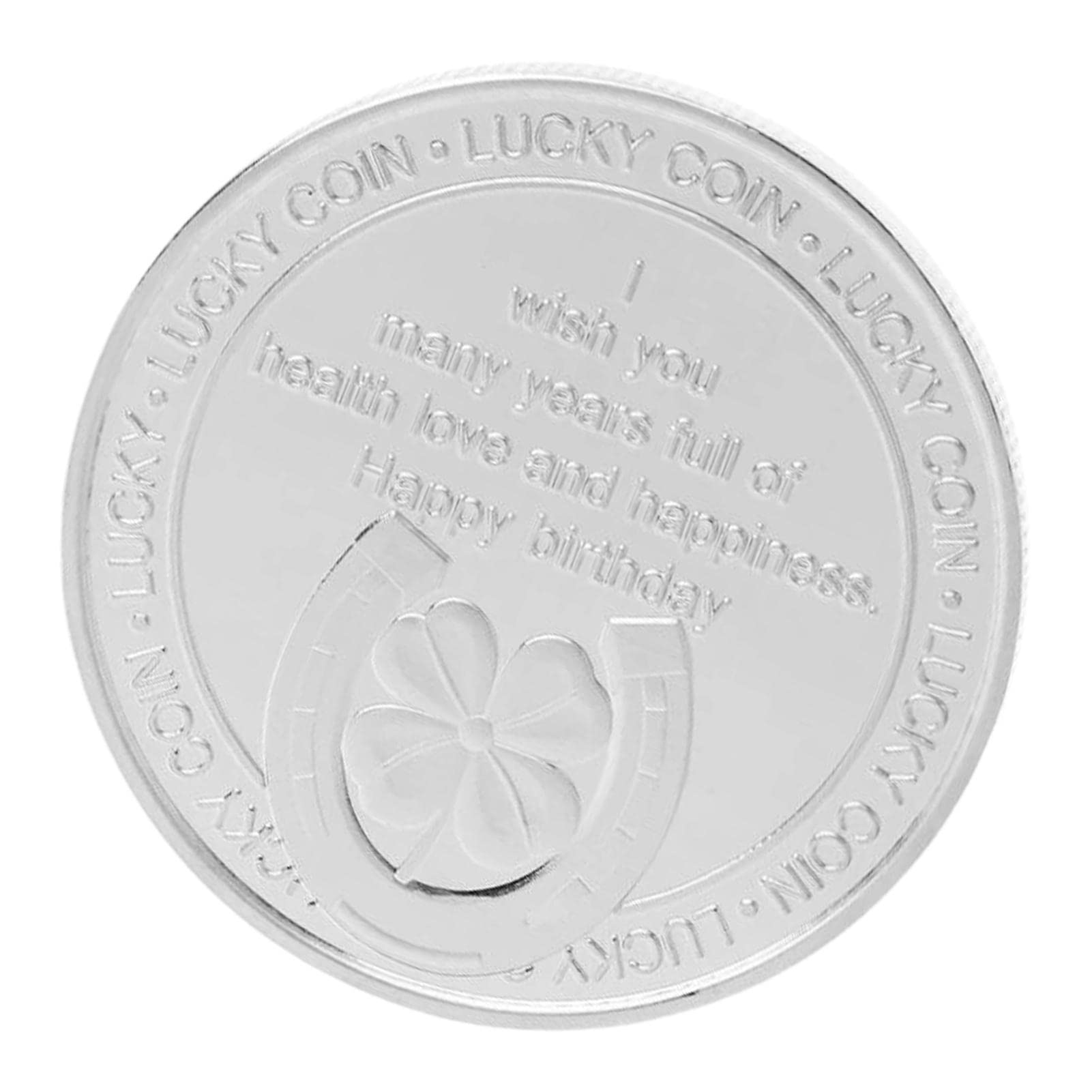 Amazon.co.jp: 2個 Happy Birthday Coin ギフト 仮想 通貨 コイン ハッピーバースデー記念コイン ラッキー コイン  誕生日プレゼント 四つ葉のクローバー コレクション コイン 開運お守り 健康・愛・幸せを願う : おもちゃ