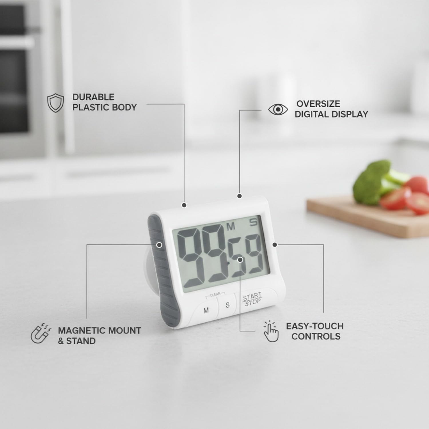 Timer da Cucina Digitale, 1 PC