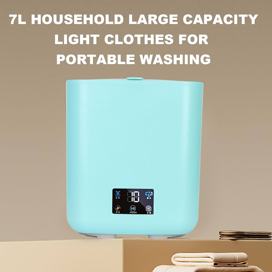 ハンディ洗濯機 青 Amazon.co.jp: ポータブル洗濯機、7L大容量全自動ミニ洗濯機