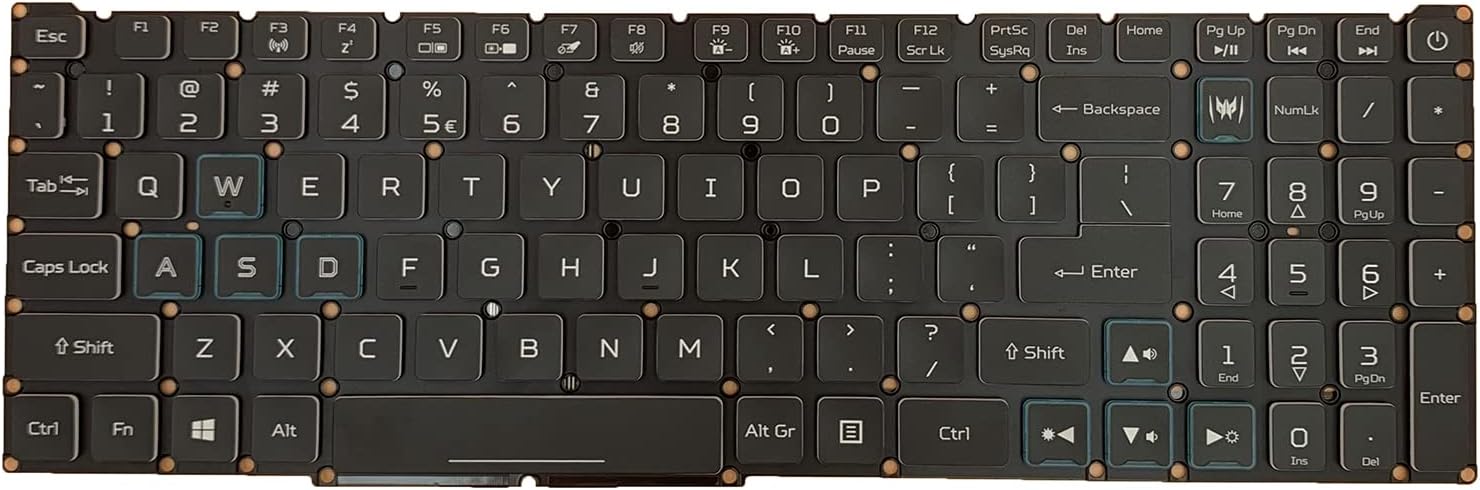 Laptop Replacement US Layout RGB Colorful Backlight Keyboard for Acer Nitro 5 AN515-43 AN515-54 AN515-55 AN517-51 Nitro 7 AN715-51 Predator Helios 300 PH315-52 PH315-52-710B PH315-52-76NS