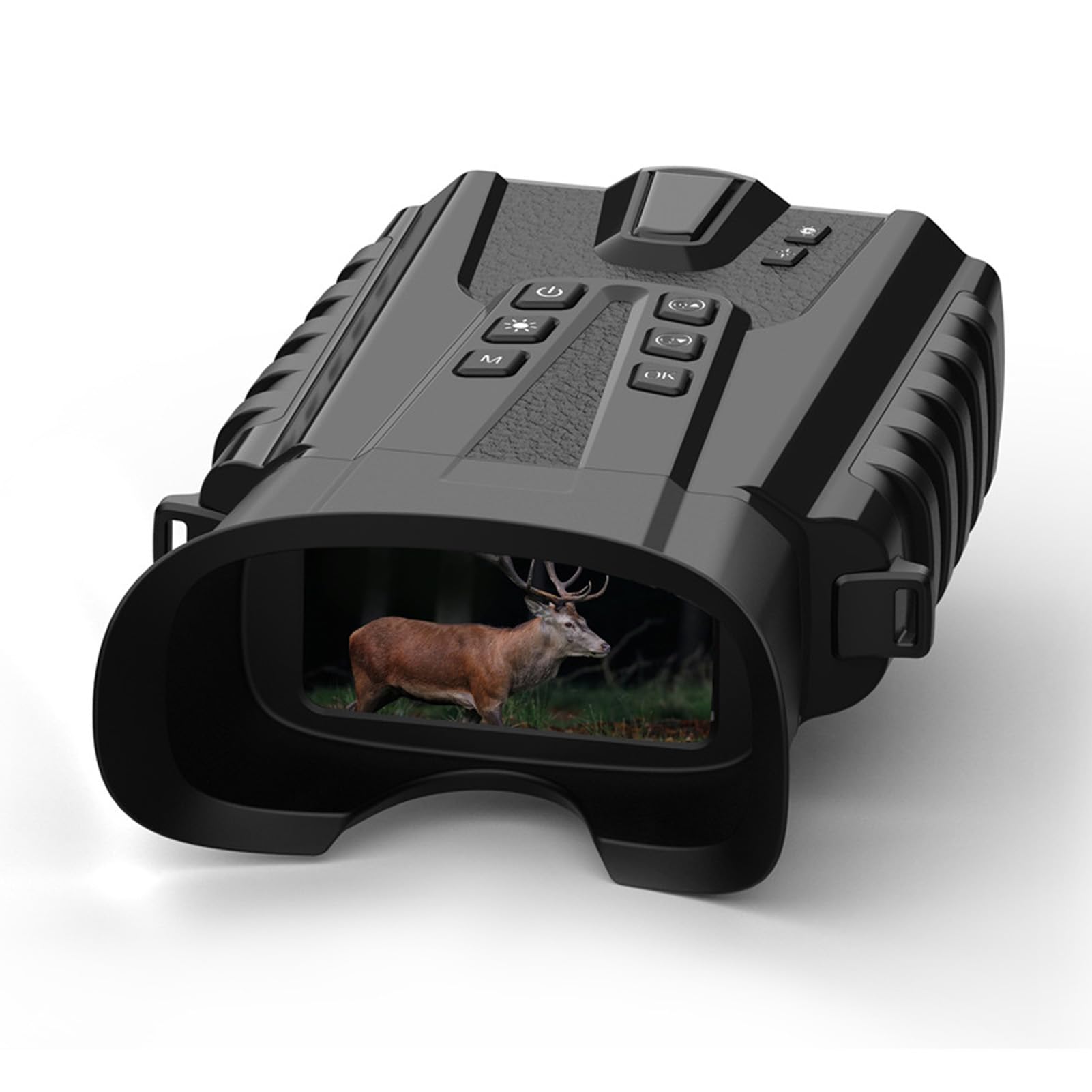 Lornetka LCD 3 z Aparatem dla Dorosłych, Zoom Cyfrowy 8X, Aparat 15 MP, Filmy 2,5K Cyfrowa Lornetka do Obserwacji Ptaków, Sportu i Przygód na świeżym Powietrzu (BLACK)