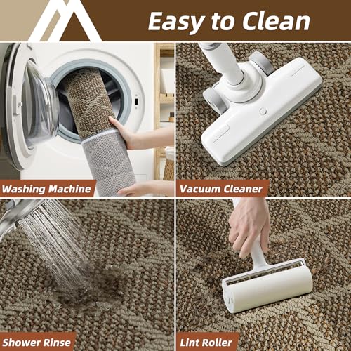 COSY HOMEER Kitchen Mats, 2 PCS Kitchen Rug Non Slip Washable, Absorbent Runner Rugs for Kitchen Floor, 100% Polypropylene Kitchen Sink Rug 20"x32" + 20"x48"(Beige) — view 6