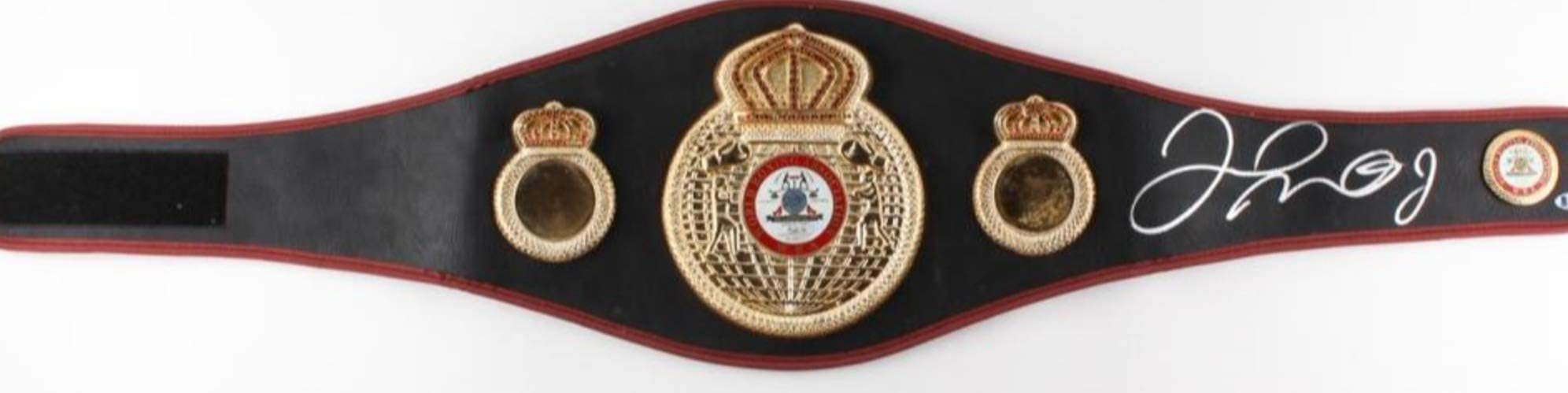 Floyd Mayweather Jr. Signed Full-Size WBA Championship Boxing Belt (Beckett Witnessed COA)