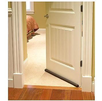 TECHNOVIBES PVC Sound-Proof Reduce Noise Energy Saving Weather Stripping Under Door Twin Draft Stopper (36 inch, Brown)