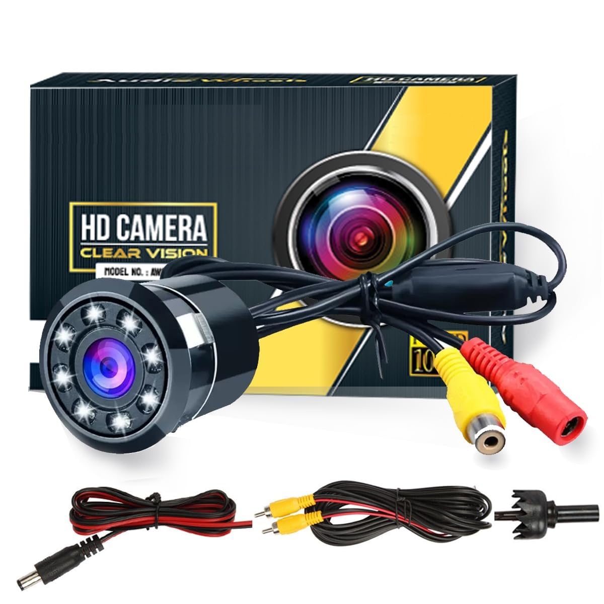Kozdiko Car Rear View Reverse Parking Camera with HD Night Vision 8 LED Waterproof Compatible with Fiat Punto-picture-22