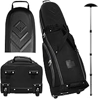 Vista 11 de CaddyDaddy Enforcer Golf Travel Bag Crush Resistant Hard Top Protection, New 18 Month Full Replacement Coverage, Durable Thick Nylon Wheels Lockable
