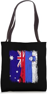 Australia Slovenia Half Flag Australian Slovenian Jersey Tote Bag
