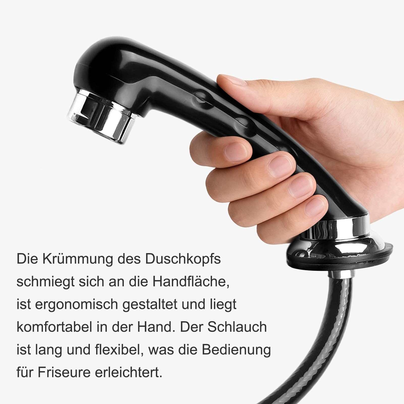Friseur-Waschbecken und Schlauch für Friseurladen, Dusche für Friseurbett, Handbrause, professioneller Duschkopf für Friseursalon mit Schlauch