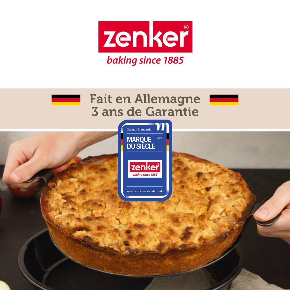 Zenker Lot de 2 moules à manqué antiadhésifs 28 cm