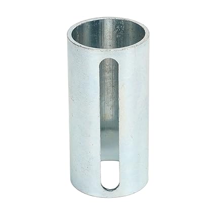 Ketsicart Crank Shaft Sleeve Adapter, Steel Crankshaft Bushing Sheave 1in to 1 1/8in 1/4in High Strength with Key for Pulleys (Type B Partially Closed)
