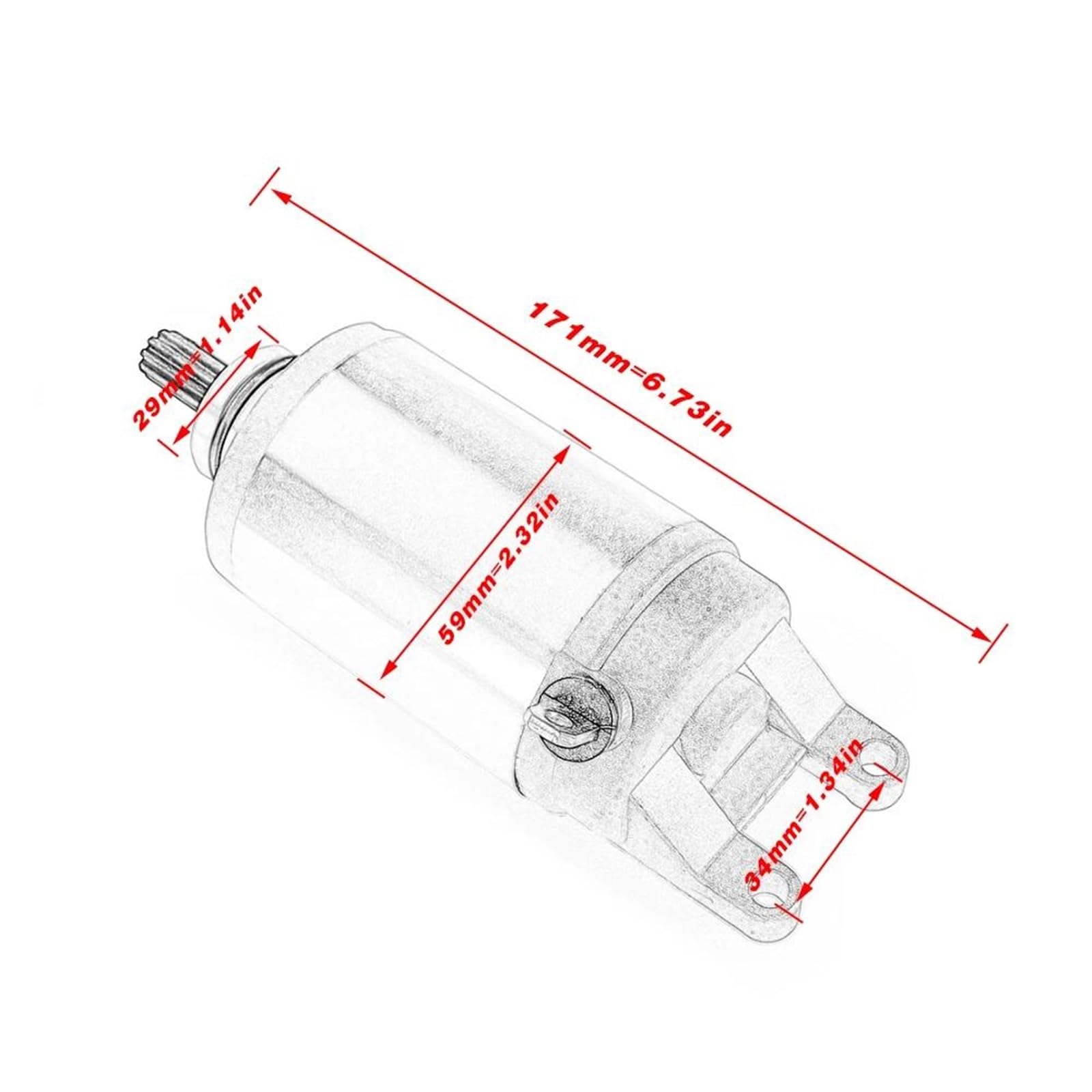 Repuesto Motor De Arranque De Motocicleta Para Suzuki Skywave AN250 AN400 UH200 UH125 UH150 UH200 AN UH Burgman 200 250 400 125 150 UC ATV Arranque Eléctrico
