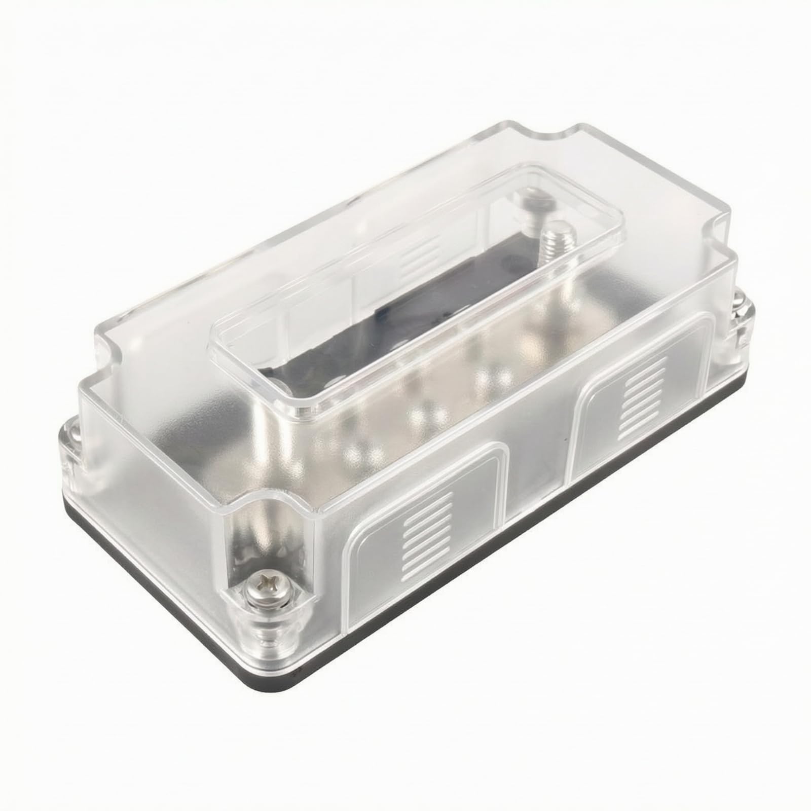 MERIGLARE Borne Connexion Multiple à Usage Intensif Base en Polyami Vis Anticorrosion pour Équipements Audio Systèmes D Éclairage Applications Marines, 6 Façons Rangée Simple