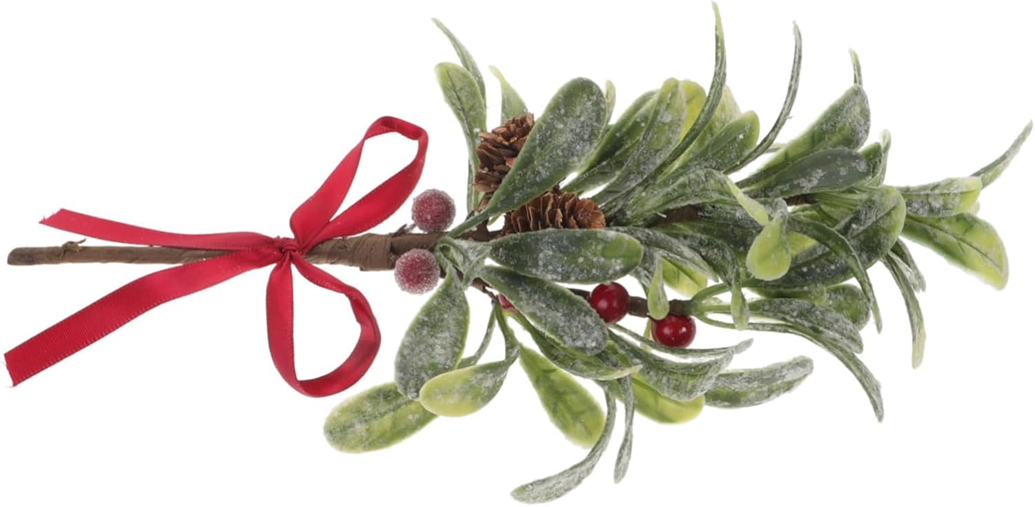 Realistic Christmas Branch Berries Artificial Holiday Decoration for Home Office and Easy to Ribbon Creates Cheerful Atmosphere