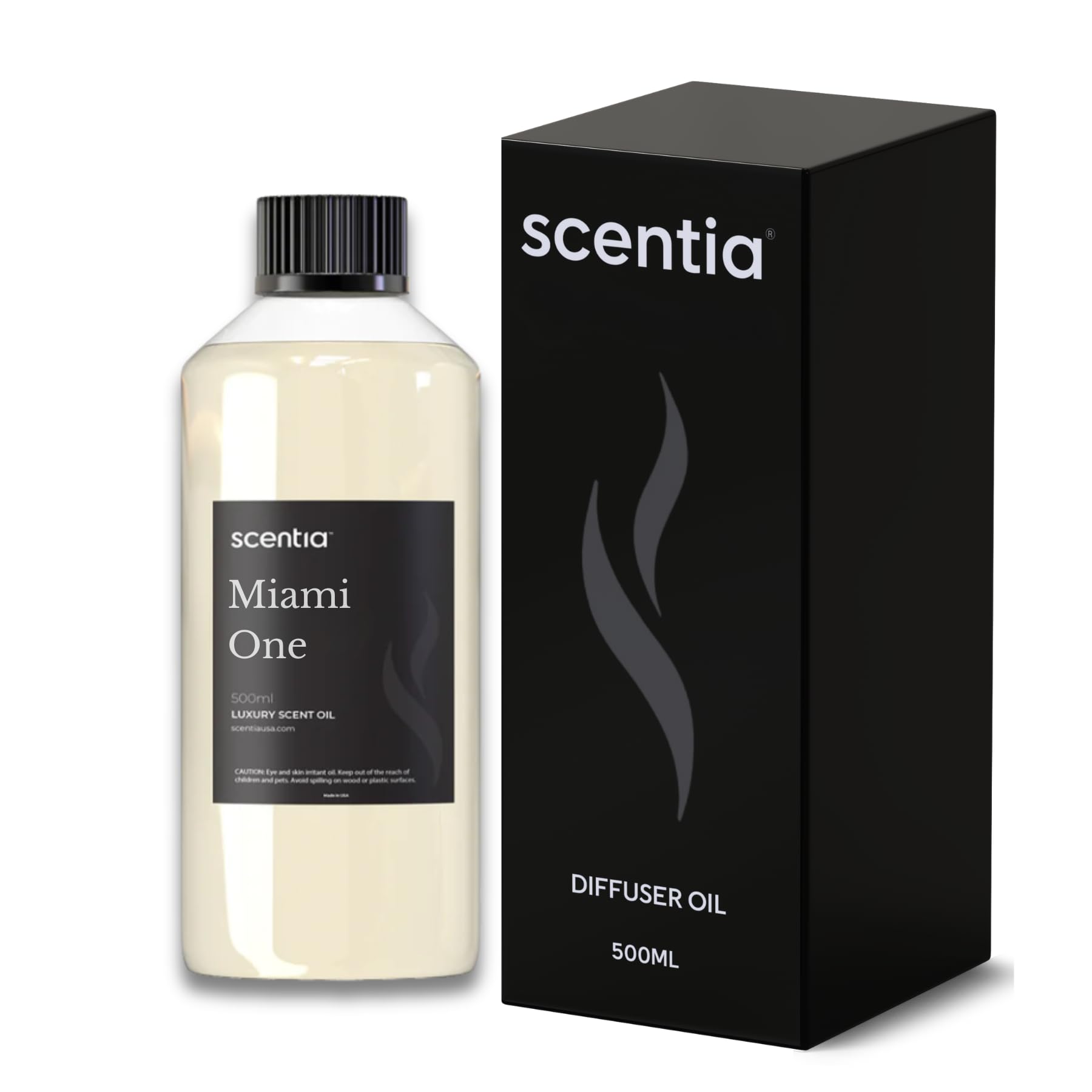 Scentia Miami One Aroma Oil 500 ml 16.9 fl oz – Aromatherapy Fragrance oil Inspired by 1 Hotel® Miami Beach – Lemon & Sandalwood Luxury Blend for HVAC