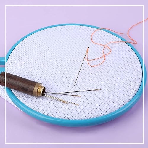 Miniatura 4 de Meher Enterprises - Agujas de coser para ojos, agujas de coser, aguja de hilo de bordar de acero inoxidable, agujas de tejer hechas a mano, aguja de