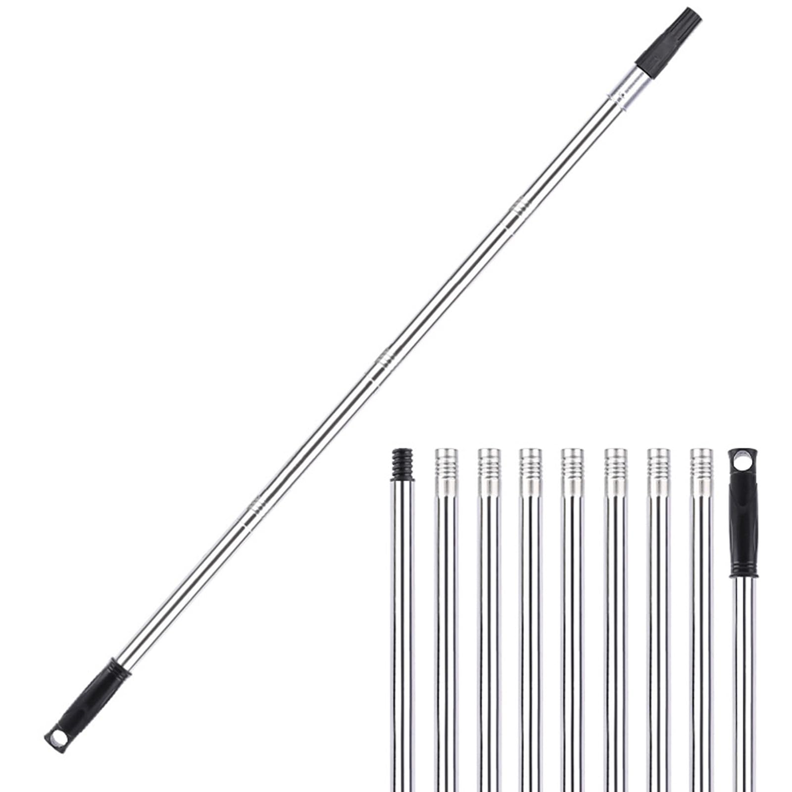 Barre télescopique pour peintre, rouleau de peinture 3,6 m, manche télescopique pour rouleau de peinture, nettoyage de fenêtre de plafond, nettoyage des fenêtres de plafond (pôles