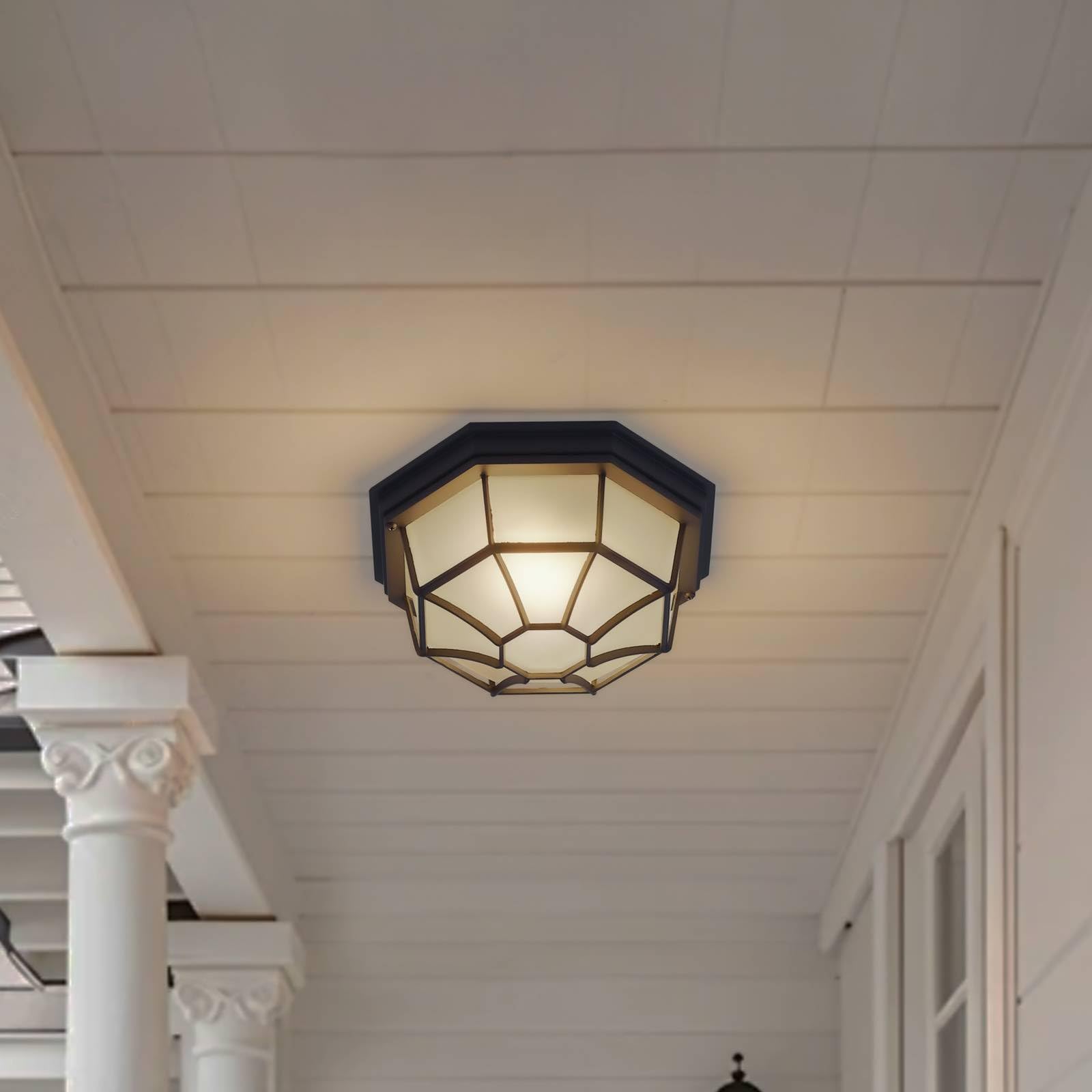 Lindby Plafoniera dimmerabile (Moderno) colore Nero, in Alluminio plafoniera compatta lampada