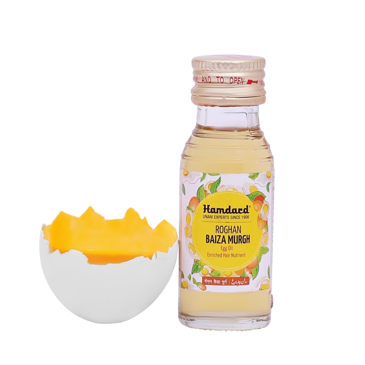 Hamdard Roghan Baiza Murgh Oil| 50Ml | Promotes Healthy Hair Growth | Manages Hair Loss And Premature Graying | Herbal Remedy (Pack Of 1)