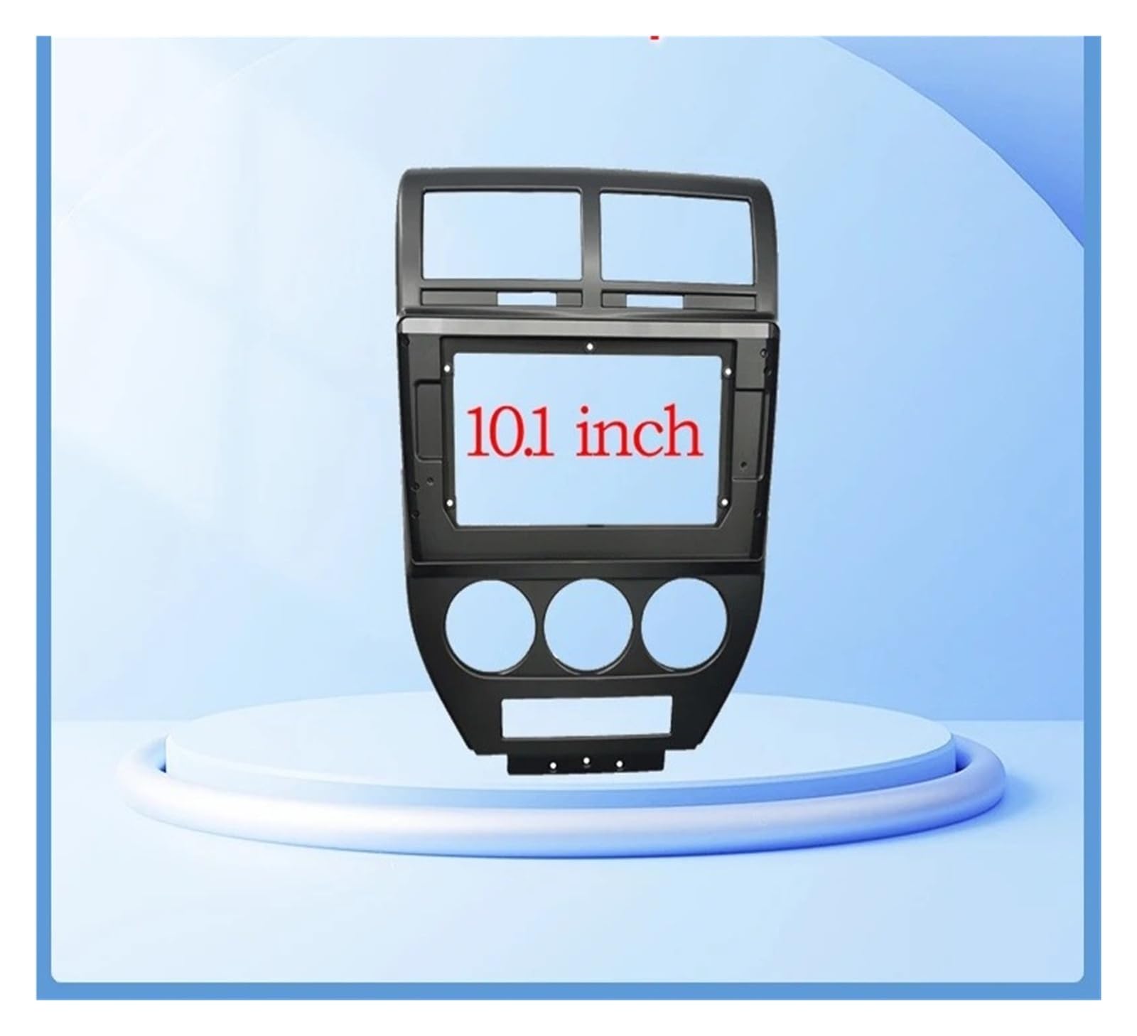 Fascia Marco Panel Salpicadero Plástico Radio Coche 2 DIN 101 Pulgadas Marco GPS Mp5 Kit Montaje Tablero para Jeep para Compass para Patriot 2007-2009 Juego Panel Radio
