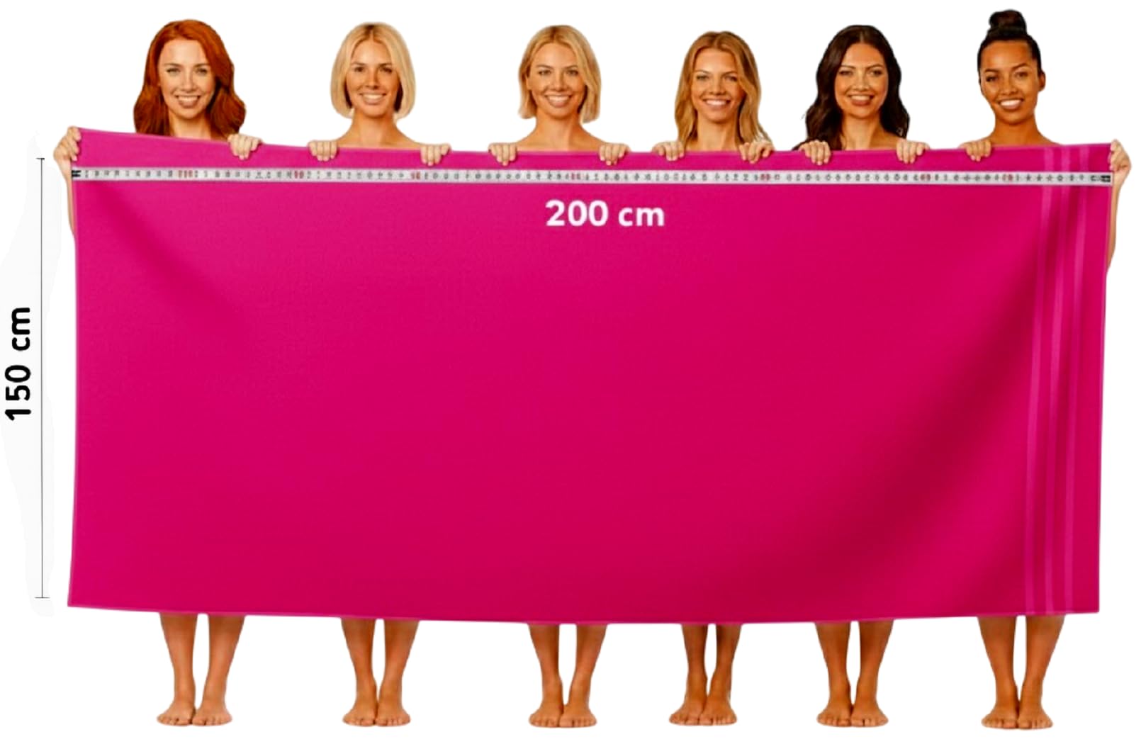 EDB Toalla de baño jumbo XXXL enorme (150 cm x 200 cm, 600 g/m²) súper suave 100% algodón egipcio de secado rápido, toallas de baño grandes de playa (rosa intenso)
