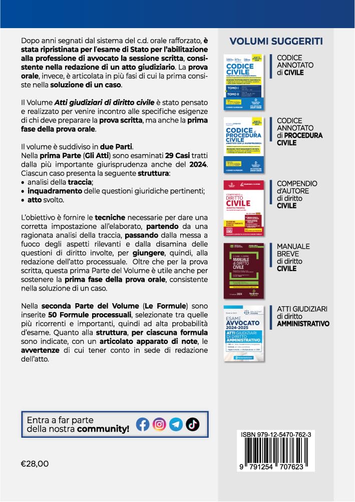 Atti di diritto civile per l'esame di avvocato 2024